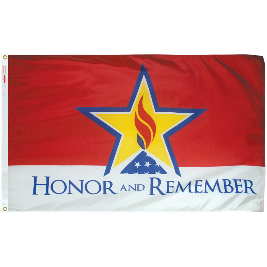 honor and remember flag 3x5 nylon outdoor 070475