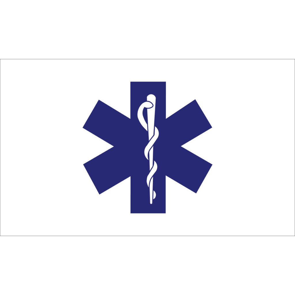 star of life flag 3x5 070288