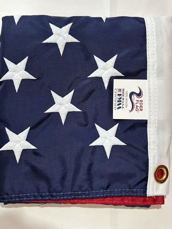 u.s. 3’x5’ endura nylon flag w/vs & rc