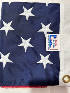 u.s. 3'x5' chain stitched endura nylon flag