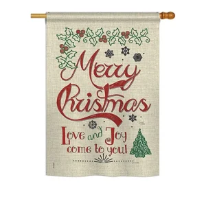 love and joy linen house flag