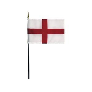 england 4"x6" stick flag