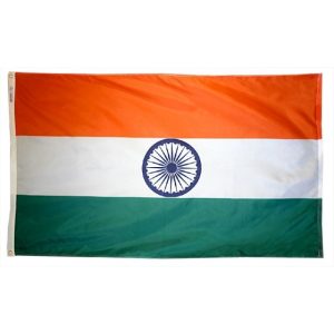 flag of india 3'x5' nylon outdoor flag