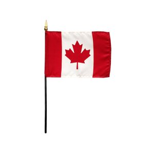 canada 4" x 6" stick flag