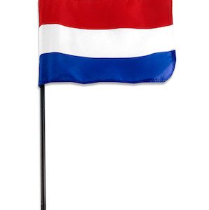 netherlands 4"x6" stick flag