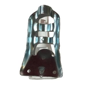 flagpole bracket stamped silver steel (fits 3/4" dia flagpoles)
