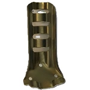 flagpole bracket stamped steel gold 3/4"