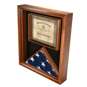 flag case for 3'x5' with document holder cherry w/navy background flag case for 3'x5' with document holder cherry w/navy background
