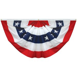 endura poly™ pleated fan with stars 3'x6'