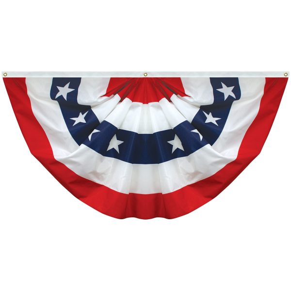 endura poly™ pleated fan with stars 3'x6'
