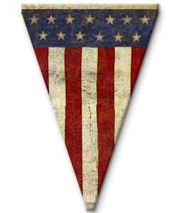 stars/stripes patriotic pennant