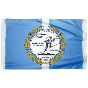 korean war veterans commemorative 3'x5' nylon outdoor flag with grommets