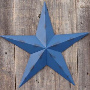 barn star 24" rustic colonial blue