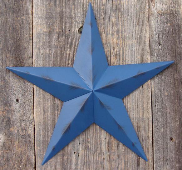 barn star 24" rustic colonial blue