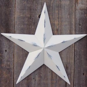 barn star 24" rustic ivory