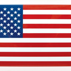 decal american flag left hand 2 3/8" x 4" vinyl