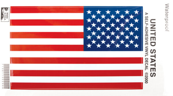 decal american flag right hand 2 3/8" x 4" vinyl