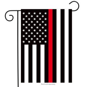 thin red line garden flag