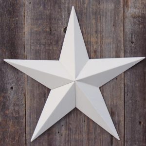 barn star 05" solid ivory
