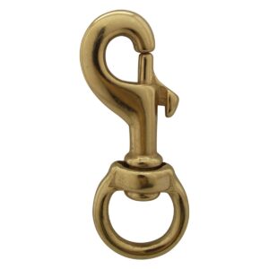 flag snap 3" solid brass swivel