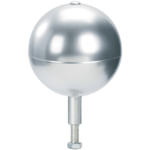 flagpole ball ornament 4" satin finish