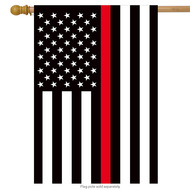 thin red house flag