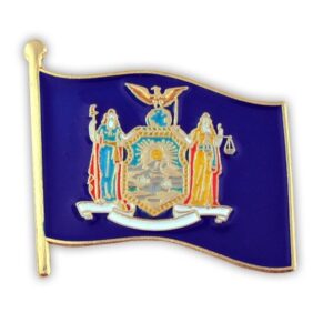 ny state flag lapel pin