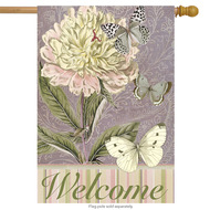 peony for your thoughts spring house flag
