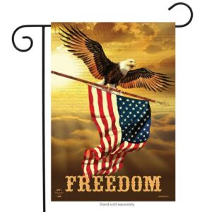 freedom patriotic garden flag bald eagle garden flag