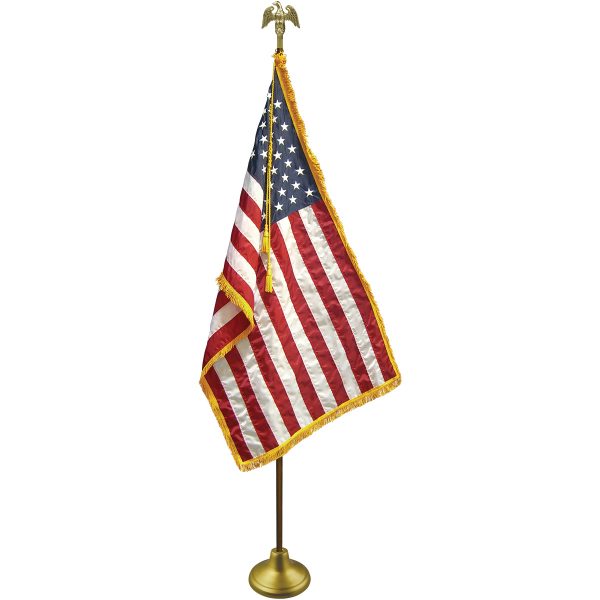 deluxe indoor flag complete set