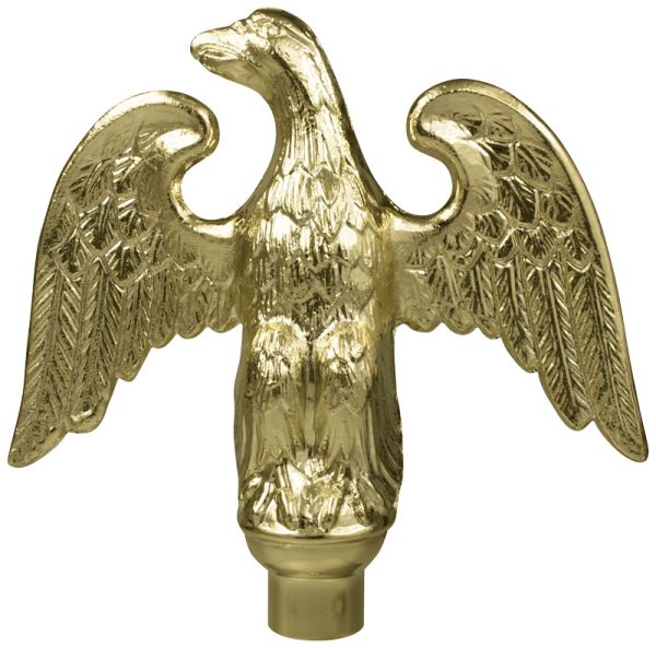 metal perched eagle with ferrule (for oak poles)