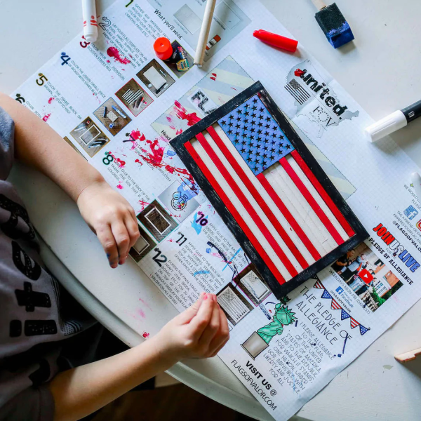 kid's flag build kit 2 pack