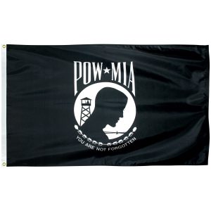 pow mia 3'x5' nylon outdoor df flag with grommets