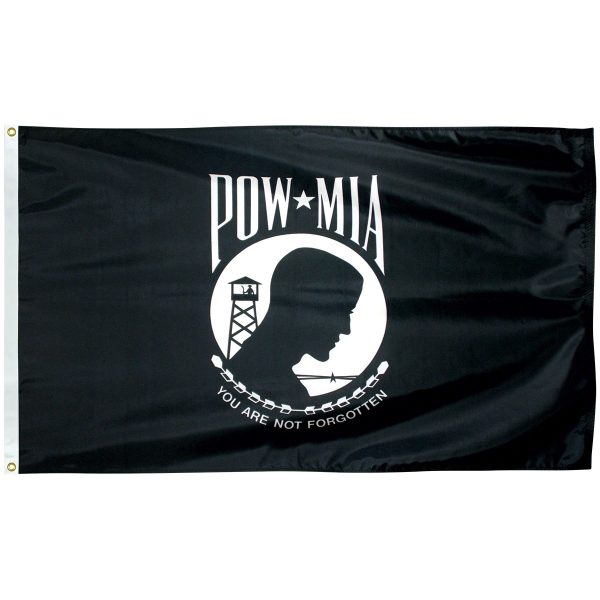 pow mia 3'x5' nylon outdoor df flag with grommets