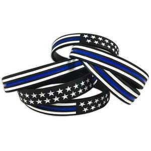 wristband blue line adult l