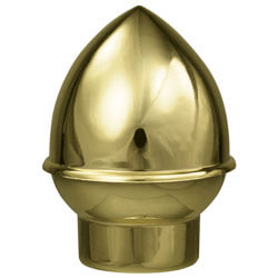 flagpole topper acorn gold plastic for 3/4" pole