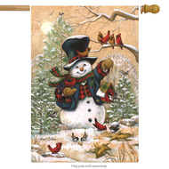 winter friends house flag