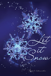 snowflake serenade garden flag