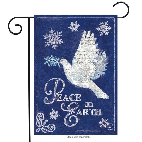 peace on earth garden flag