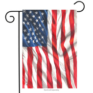 american flag waving garden flag