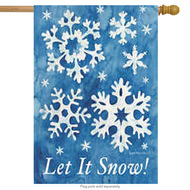 let it snow house flag