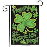 happy st patricks day garden flag