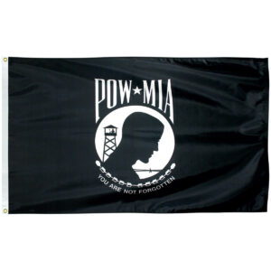 pow mia 3'x5' nylon outdoor flag sf with grommets
