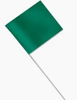 marking flags 4" x 5" green