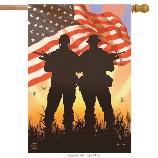 american heroes house flag