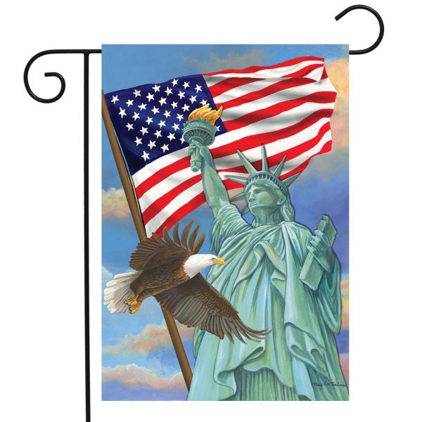 symbols of freedom garden flag
