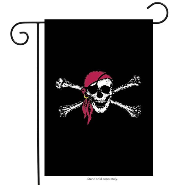 red bandana garden flag
