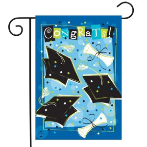 graduation garden flag