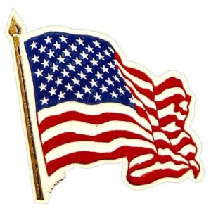 u.s. waving flag magnet (indoors)