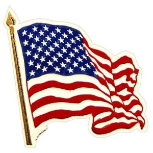 u.s. waving flag magnet (indoors)